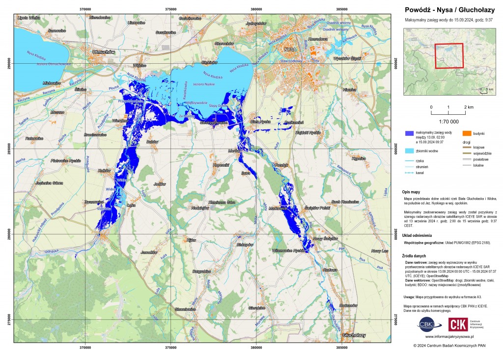  Z góry widać więcej - jak satelity pomagają w walce z powodzią